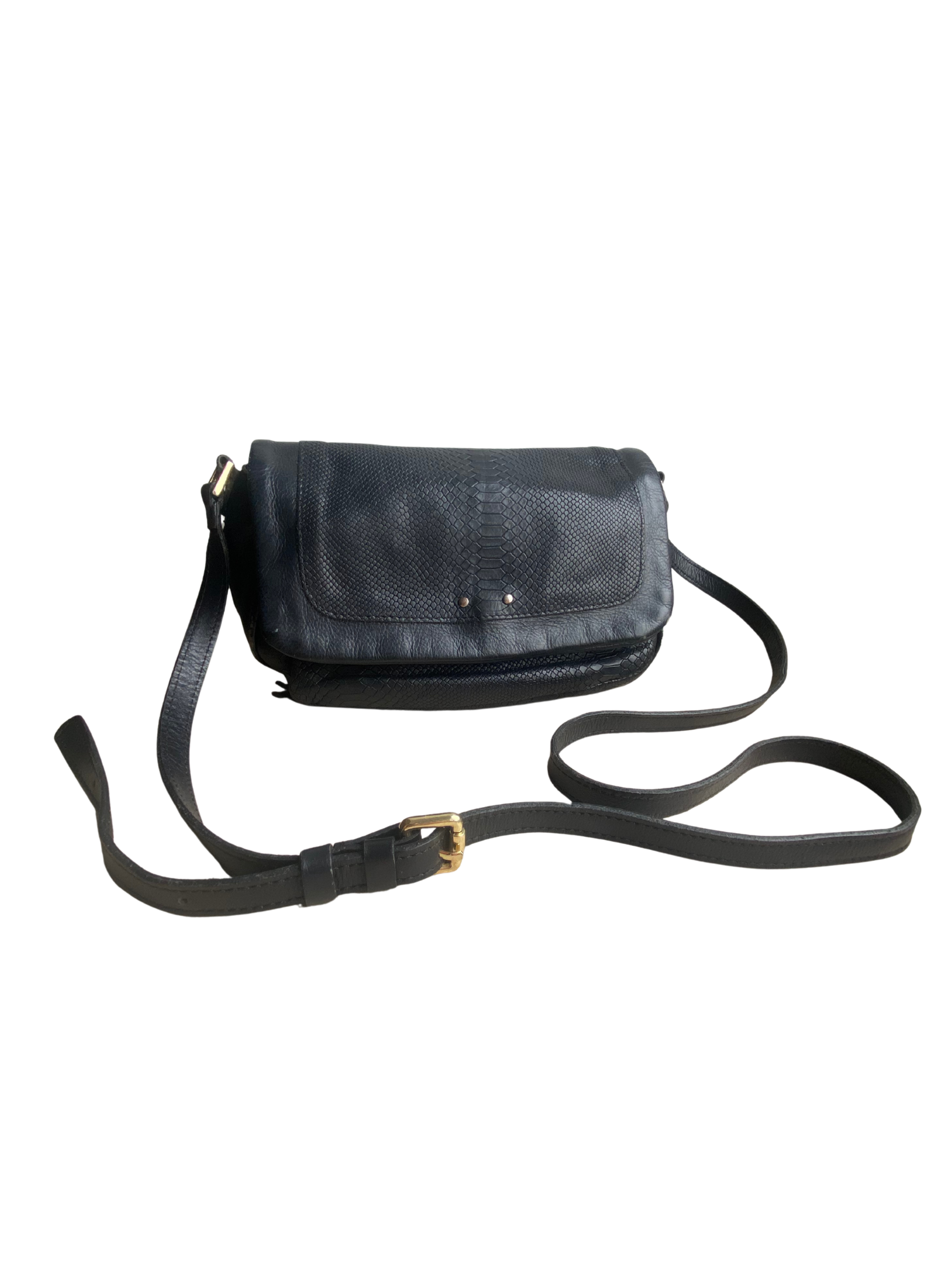 Vintage Crossbody Bag Black