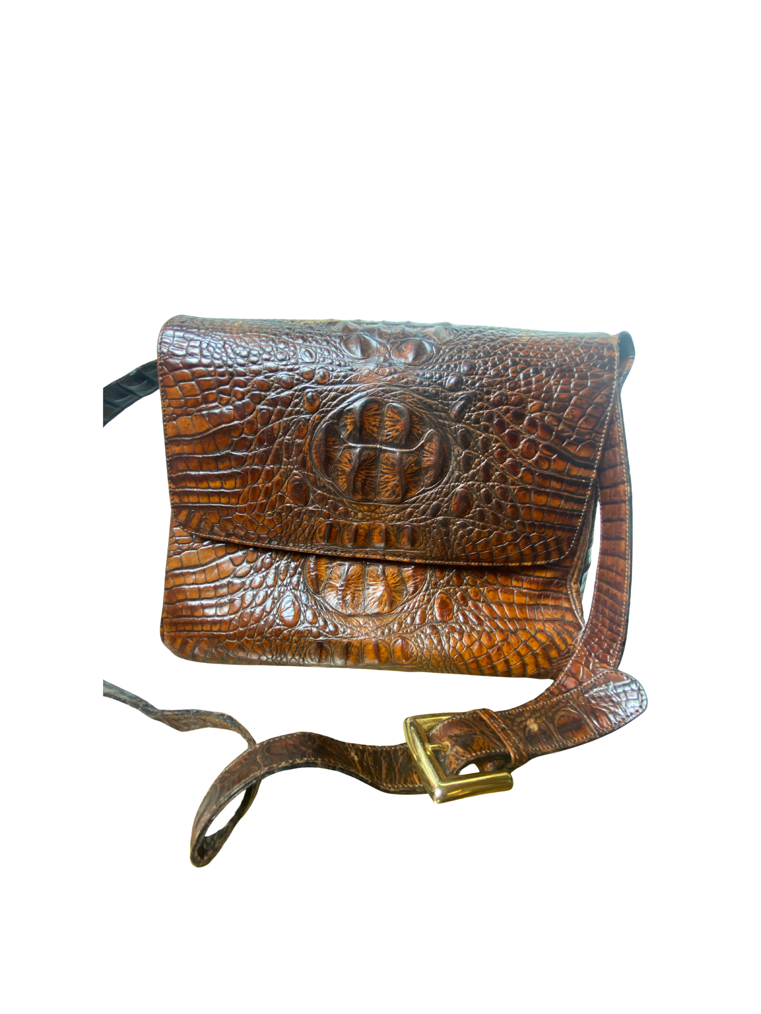 Vintage Snakeskin Style Shoulder Bag Crossbody Bag