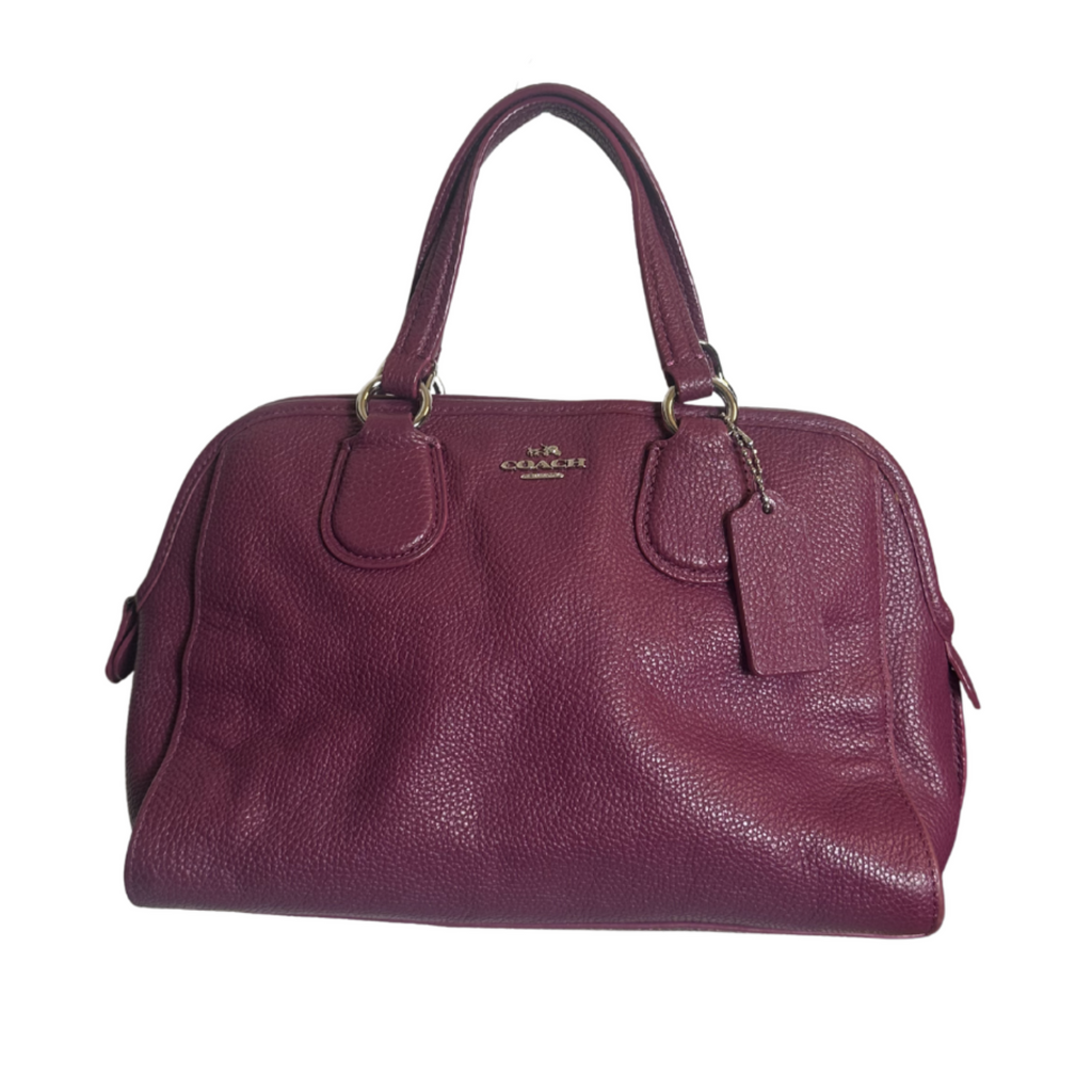 Vintage Coach Handtasche Plum