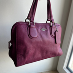 Vintage Coach Handtasche Plum
