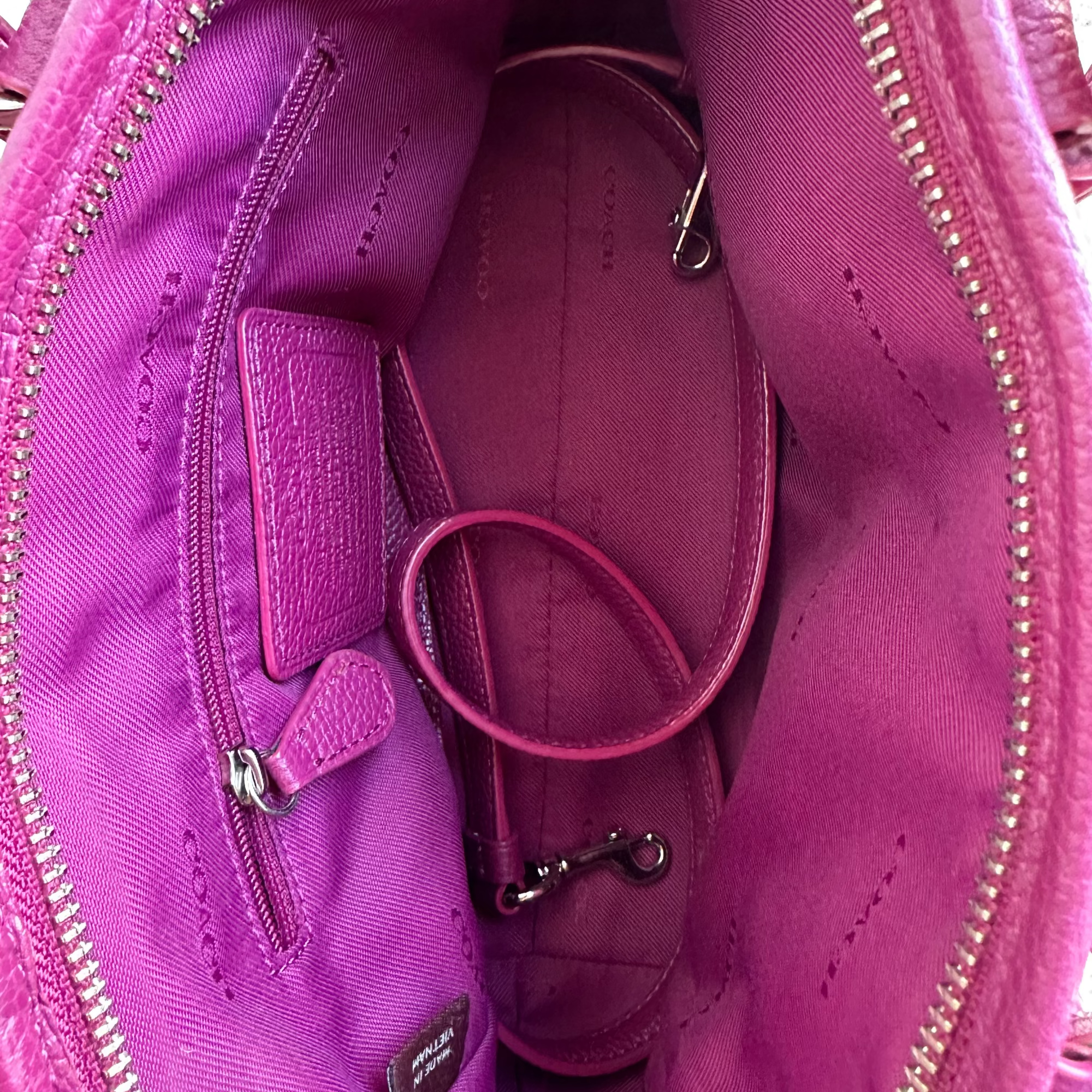 Vintage Coach Handtasche Plum