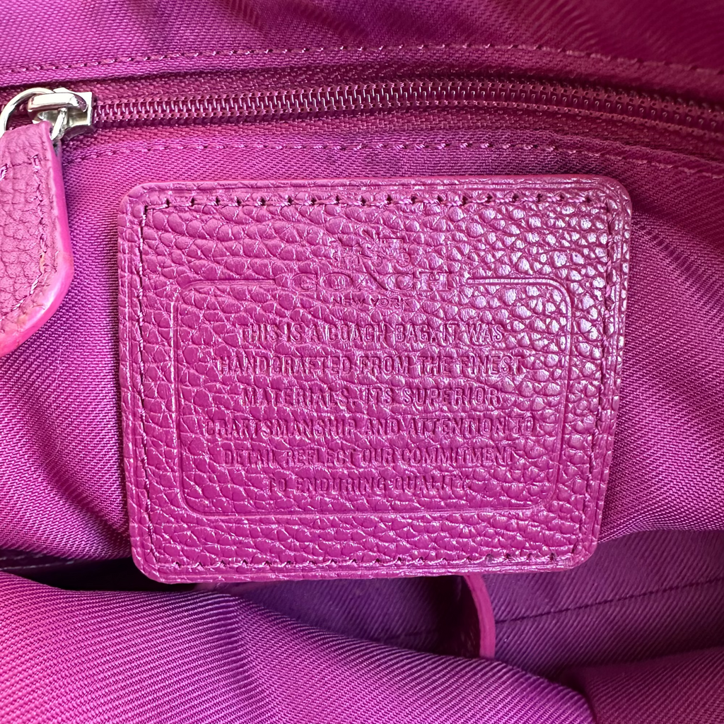 Vintage Coach Handtasche Plum