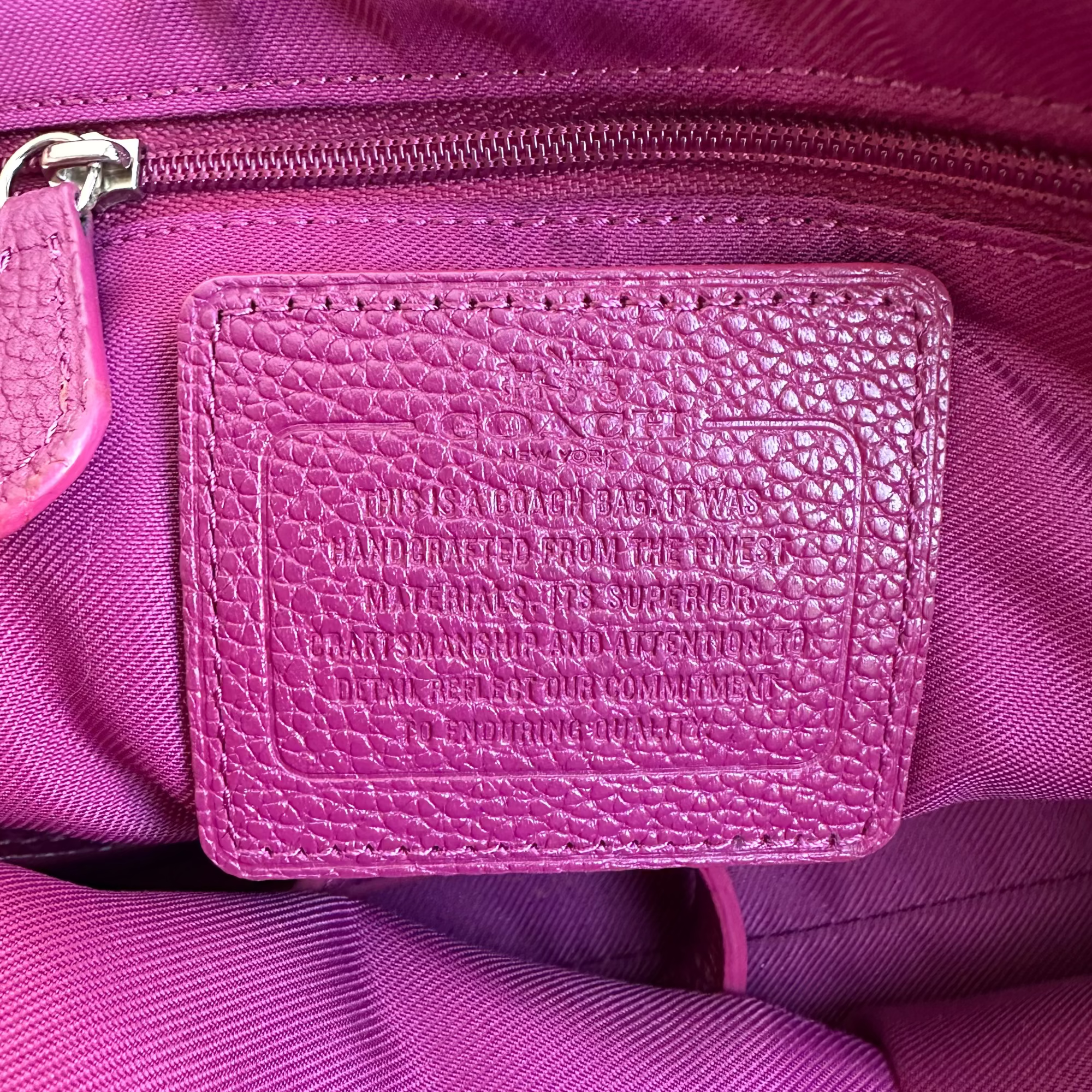 Vintage Coach Handtasche Plum