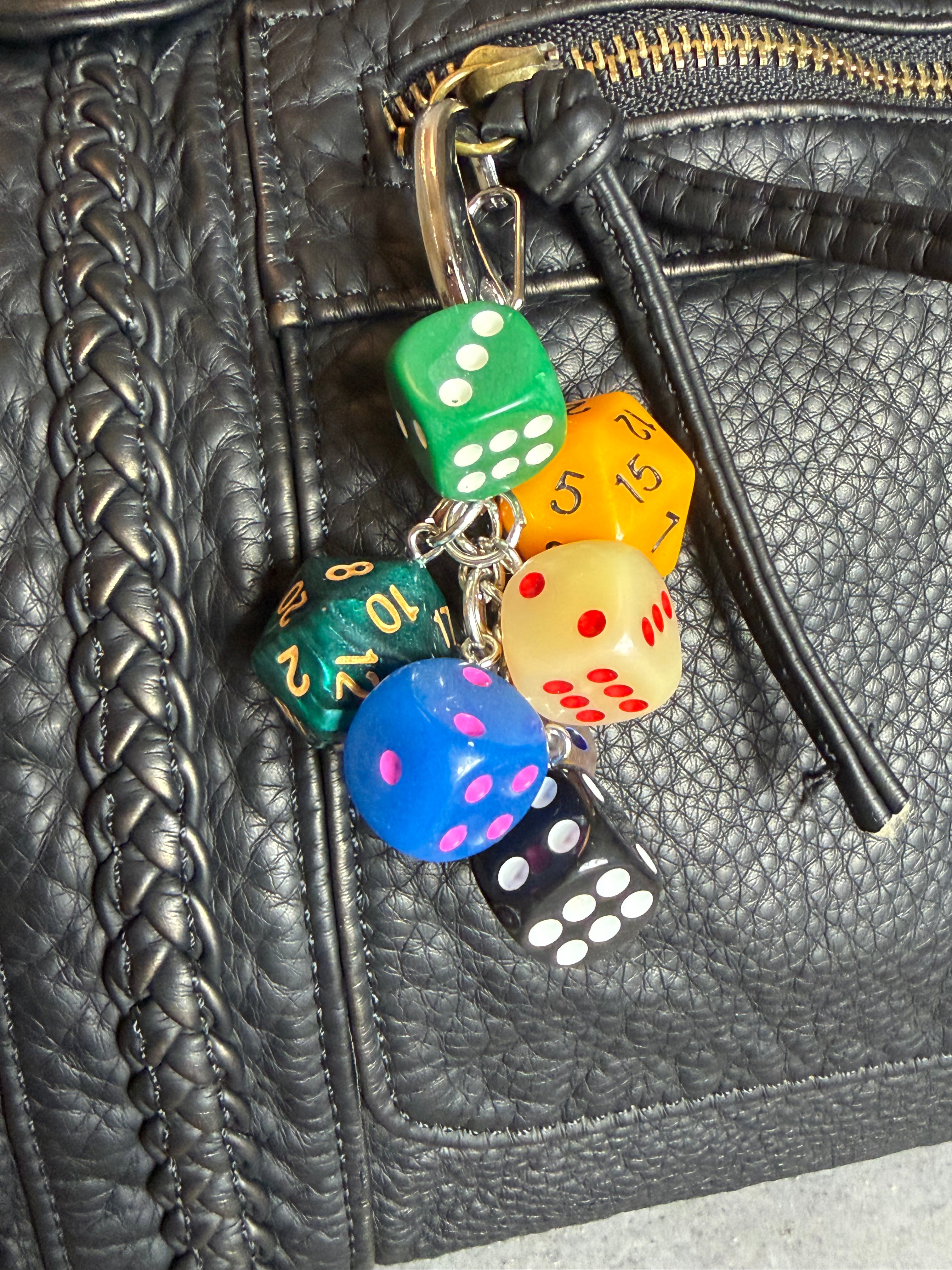 Bag Charm "Dices"