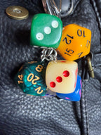 Bag Charm "Dices"